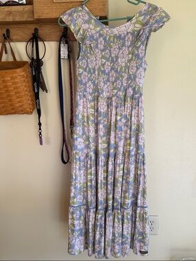 Matilda Jane Lavender and Green Floral Maxi Dress